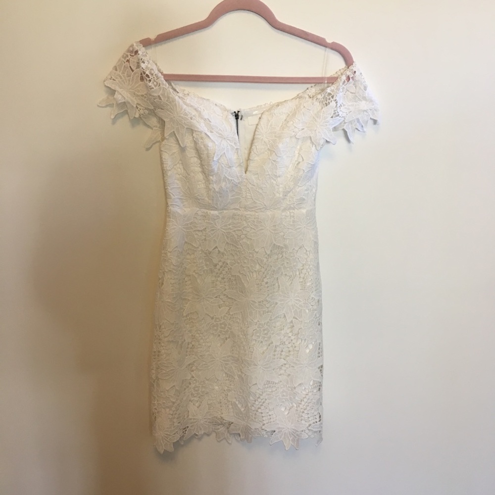 White ASTR the Label Daniela Dress